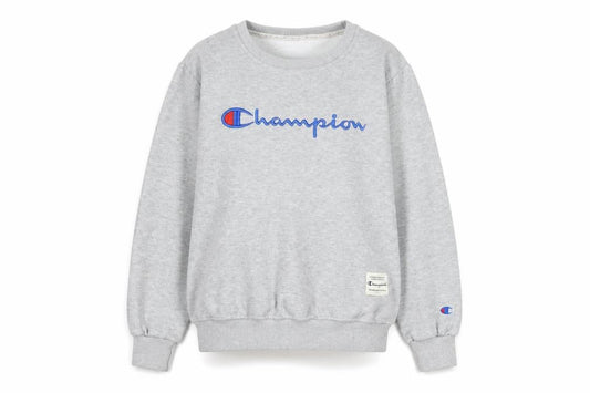 Womens UK M Regular Champion Grey Pullover Sweatshirt