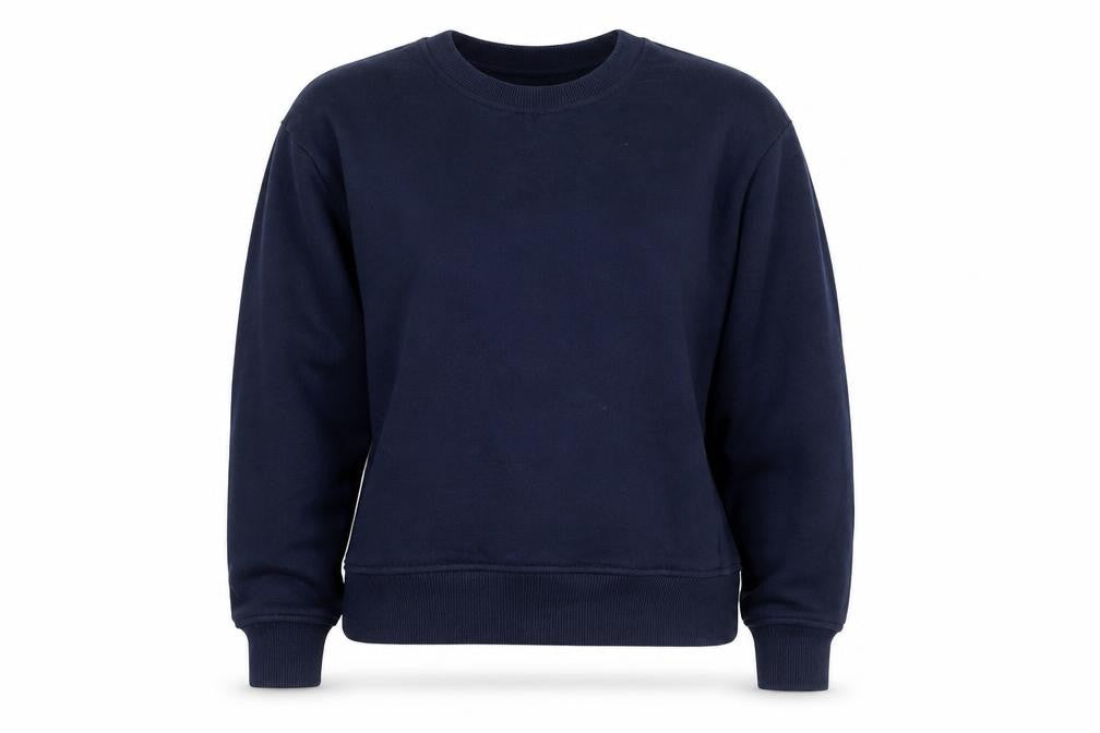 & Other Stories Women Navy Blue XS Crew Neck Pullover Sweatshirt
