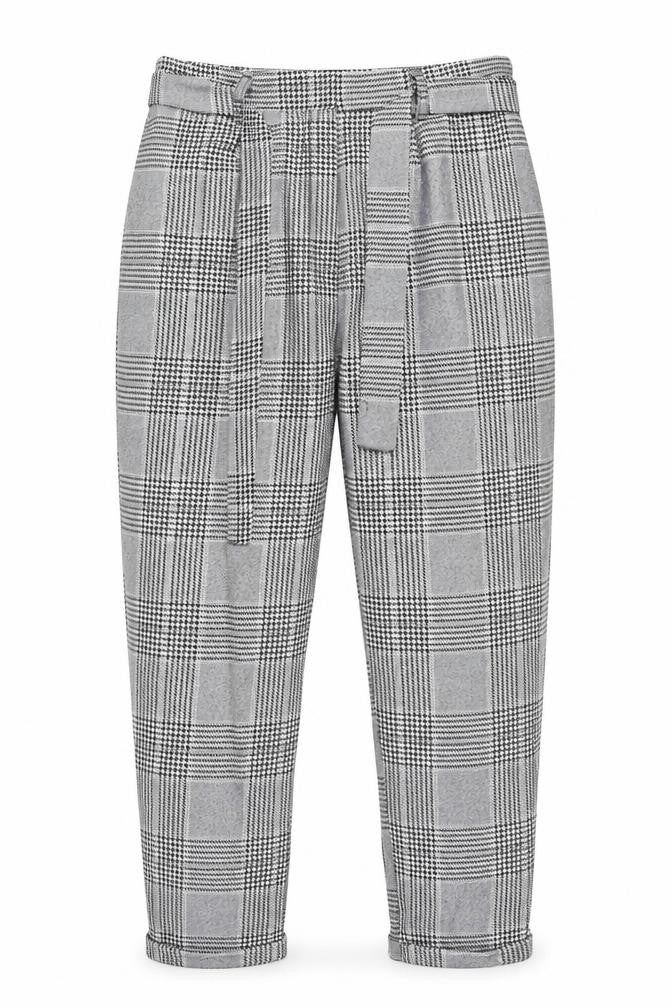 Stylewise Womens Grey Check Trousers Size 12 Workwear