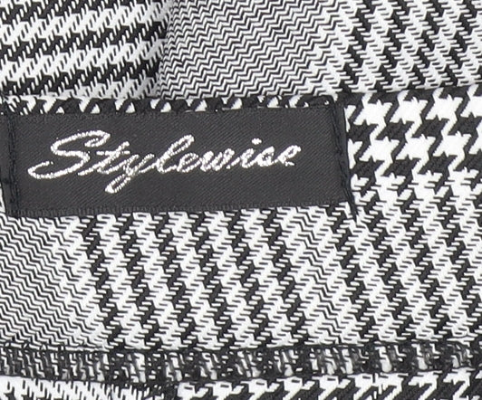 Stylewise Womens Grey Check Trousers Size 12 Workwear
