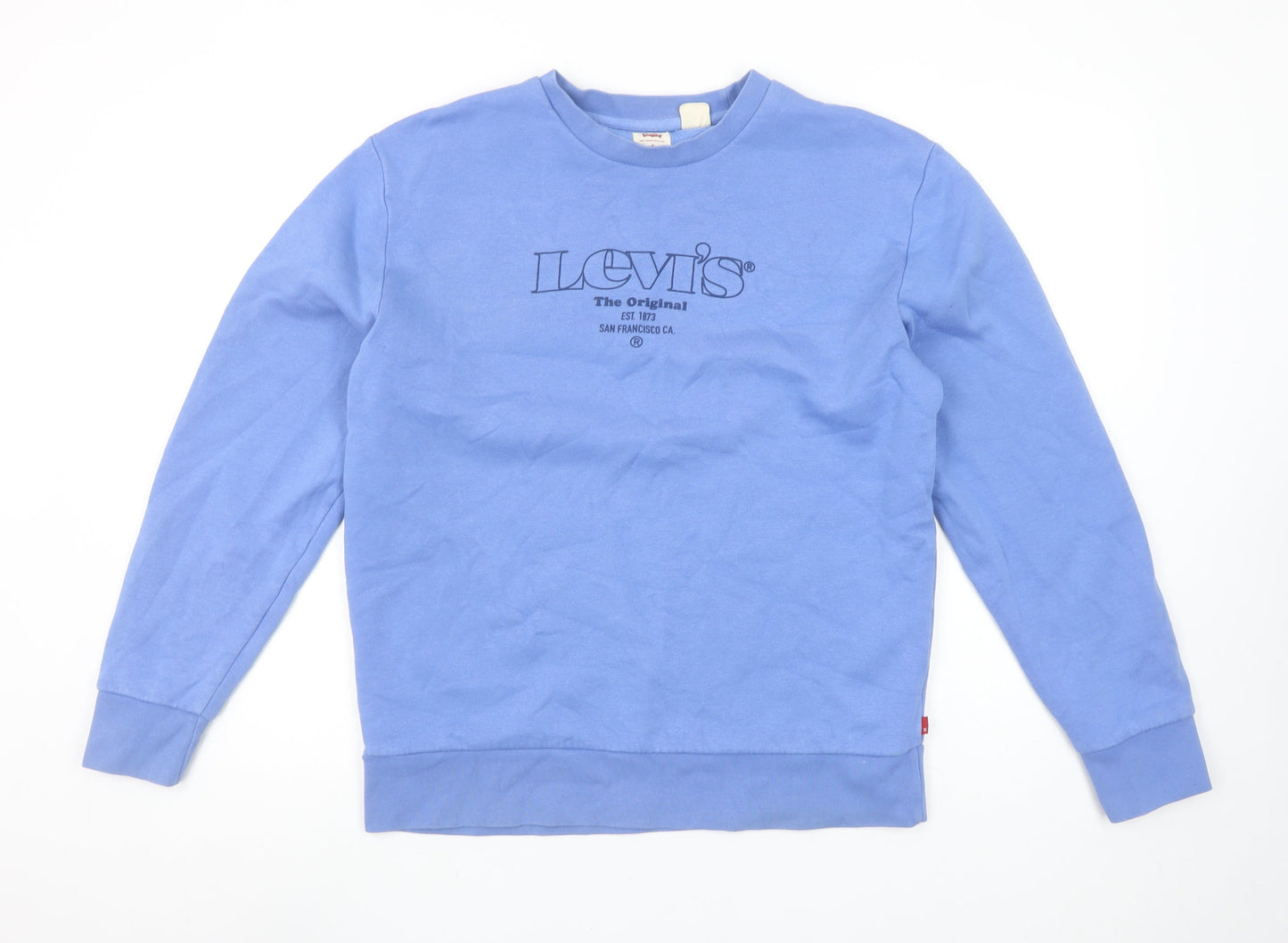 Mens UK S Regular Levi's Blue Pullover Sweatshirt