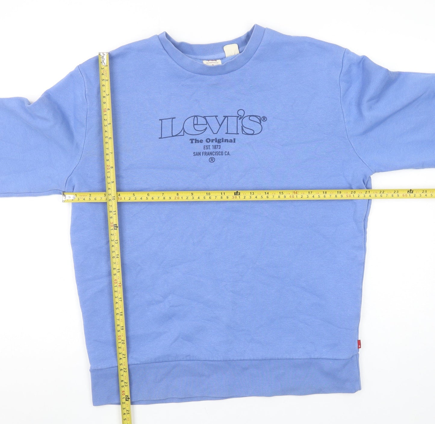 Mens UK S Regular Levi's Blue Pullover Sweatshirt