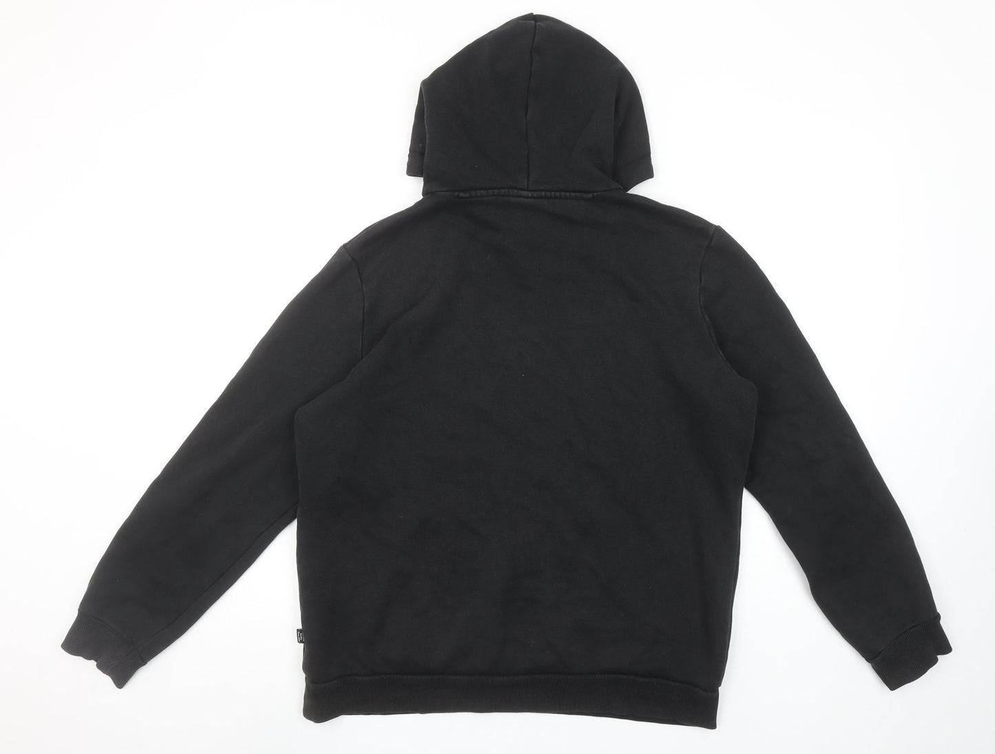 Mens UK M Regular PUMA Black Pullover Hoodie