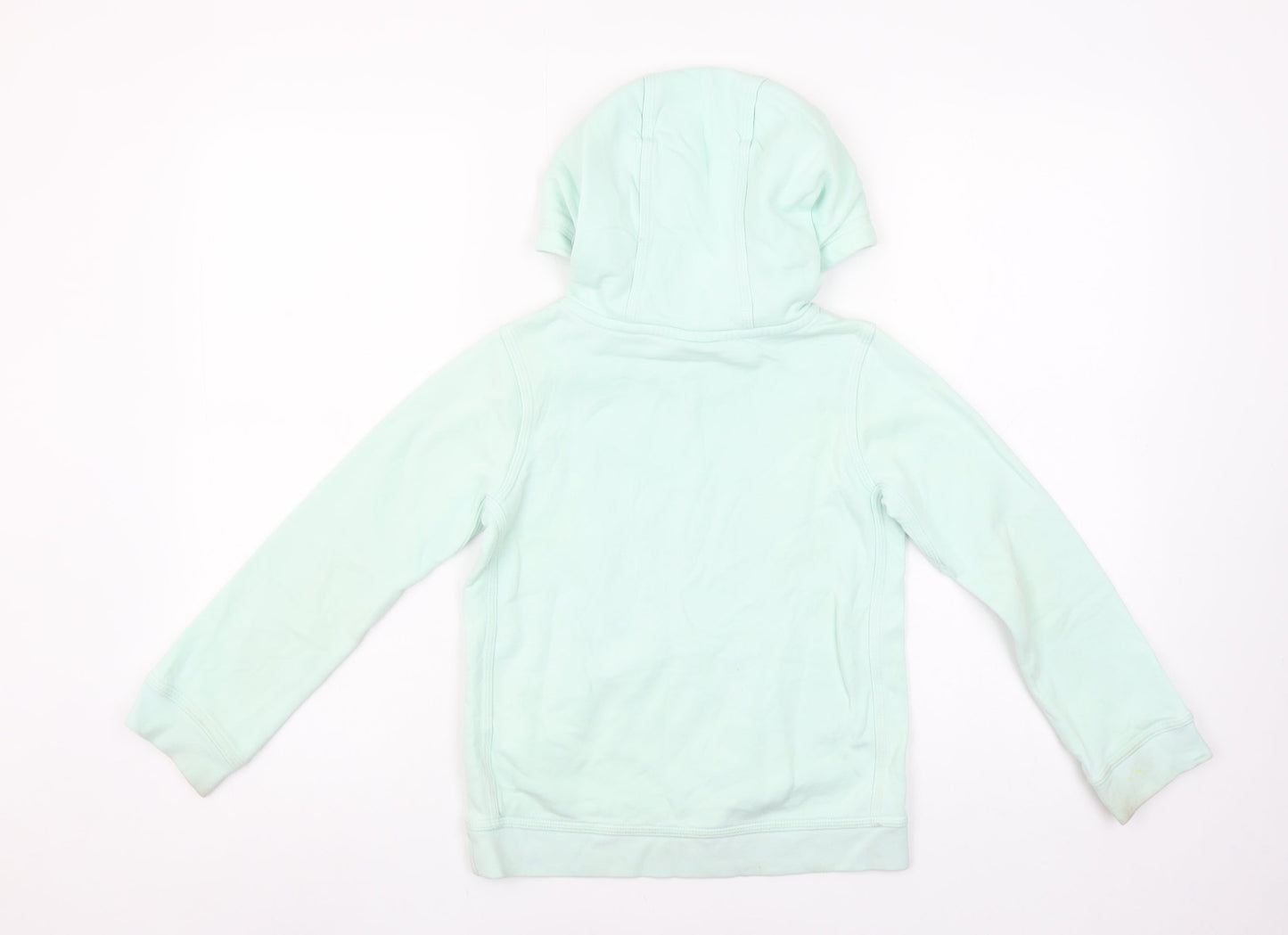 Nike Girls Green Pullover Hoodie XS (6-7 Years) Fleece Logo Sweatshirt