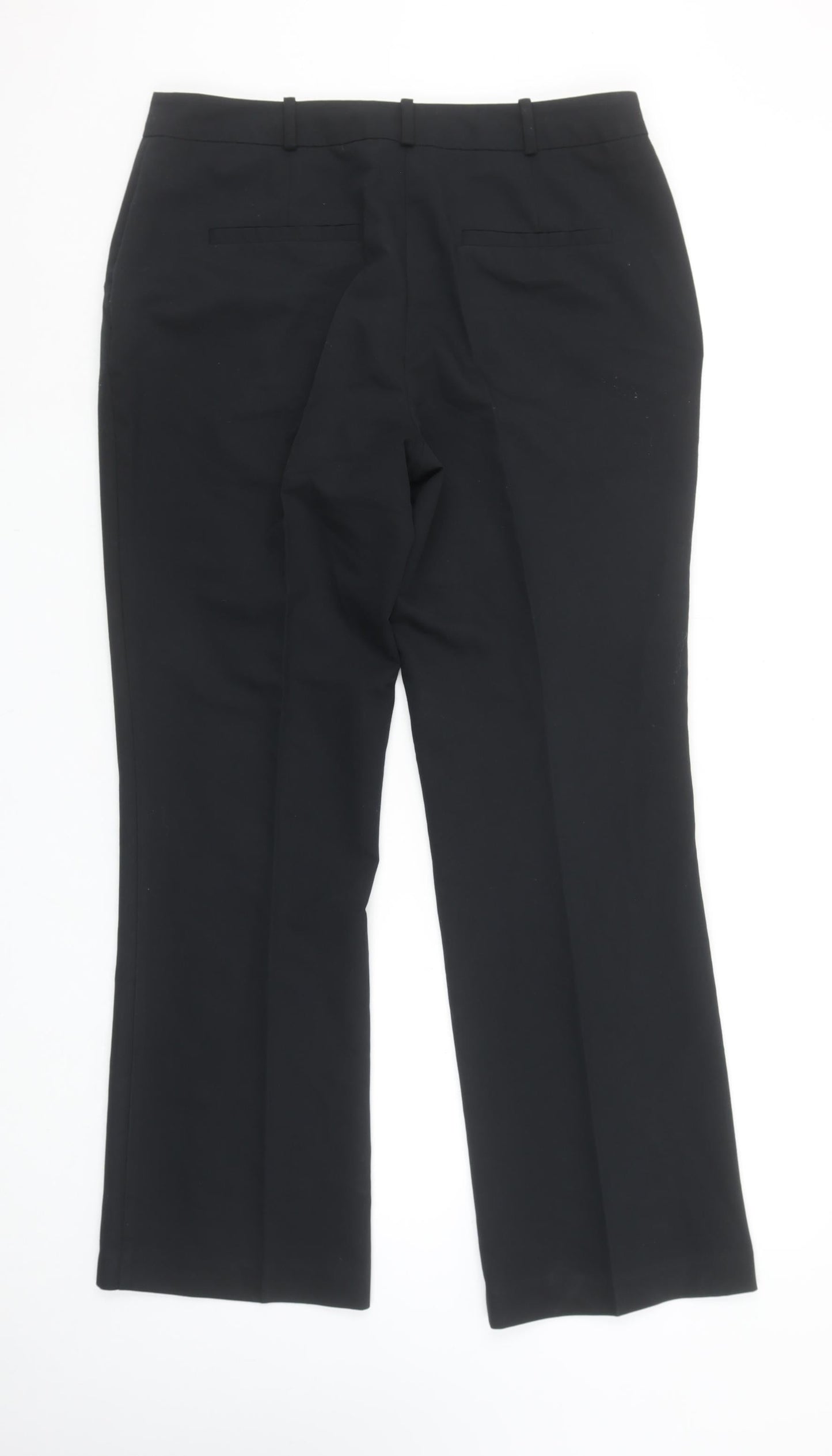 Dunnes Women’s Black Size 12 Straight Leg Dress Trousers