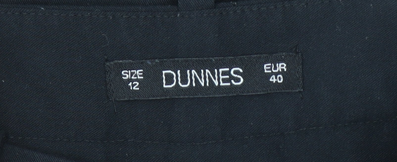 Dunnes Women’s Black Size 12 Straight Leg Dress Trousers