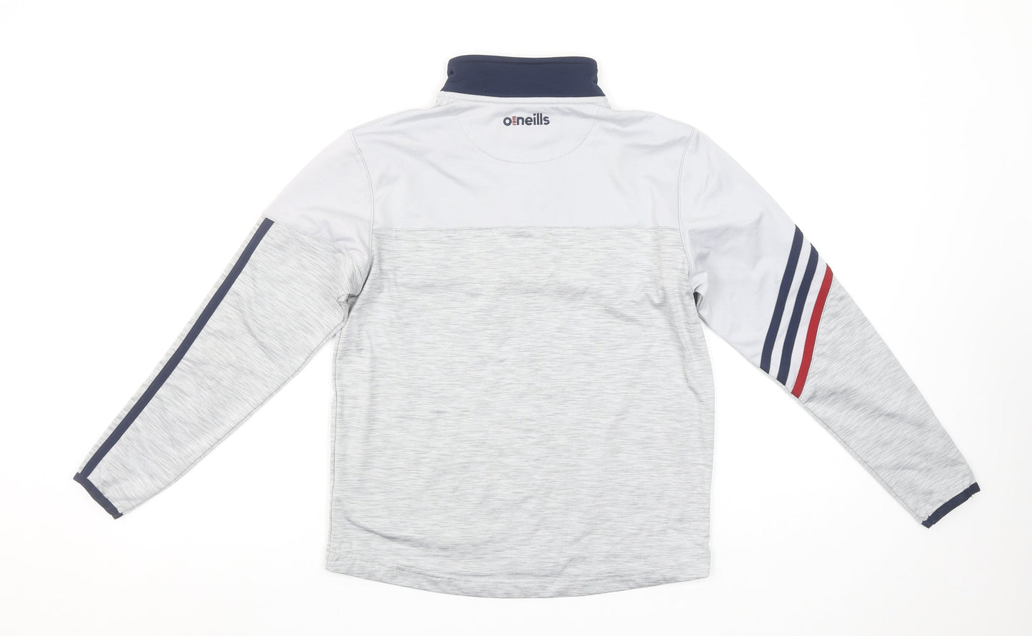 O'Neills Boys Grey 9-10 Years 1/4 Zip Sports Sweatshirt