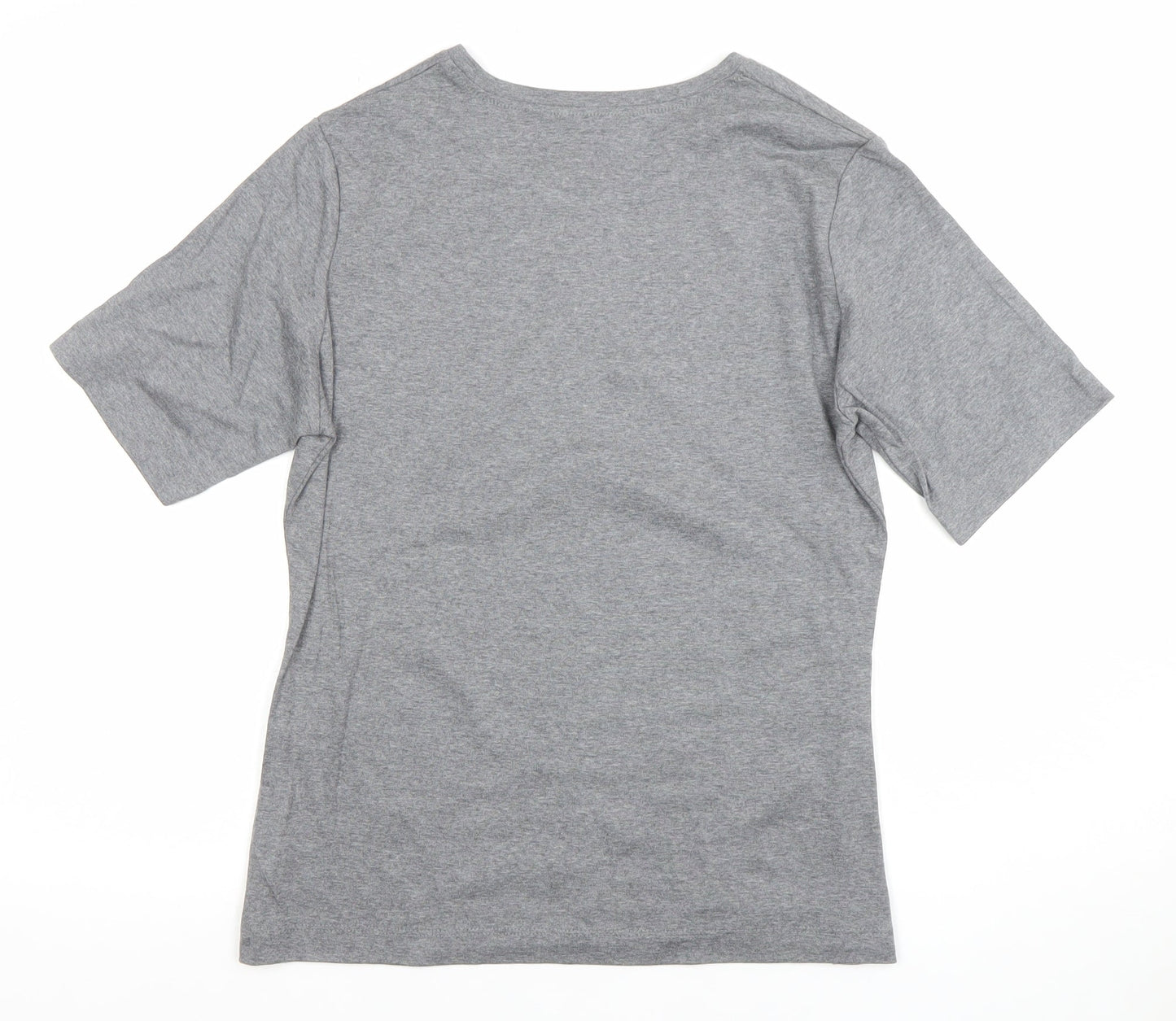 Rabe Women’s Grey Cotton Basic T-Shirt Size 8 Short Sleeve