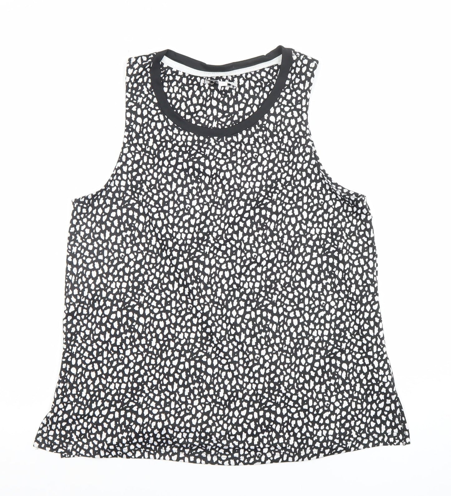 Womens UK Size S DKNY Black Polyester Tank