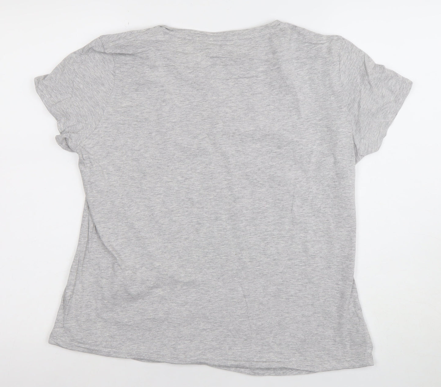 Womens UK Size XL PUMA Grey Cotton Blend T-Shirt