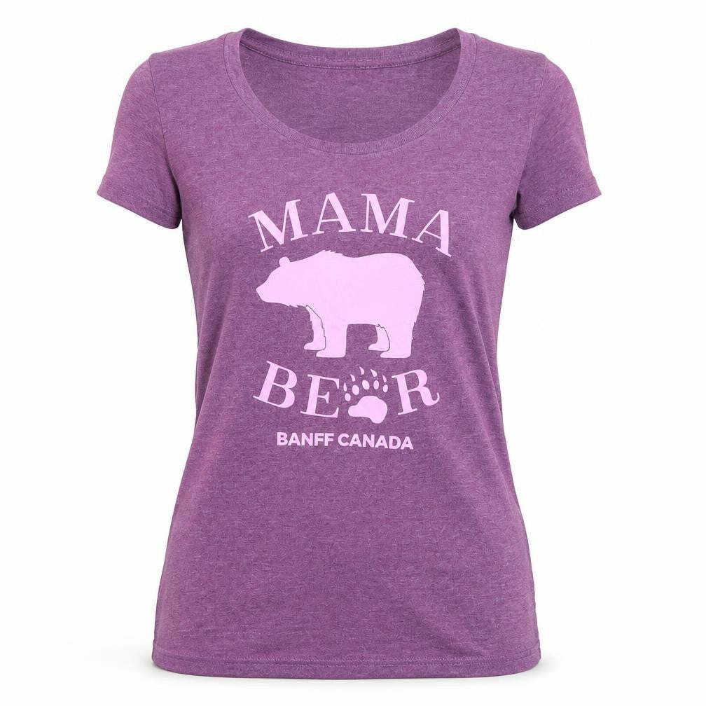 River Wear Women’s Purple Mama Bear Graphic T-Shirt Size S