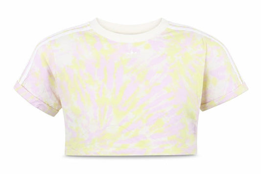 Womens UK Size 10 adidas Multicoloured Cotton Blend T-Shirt
