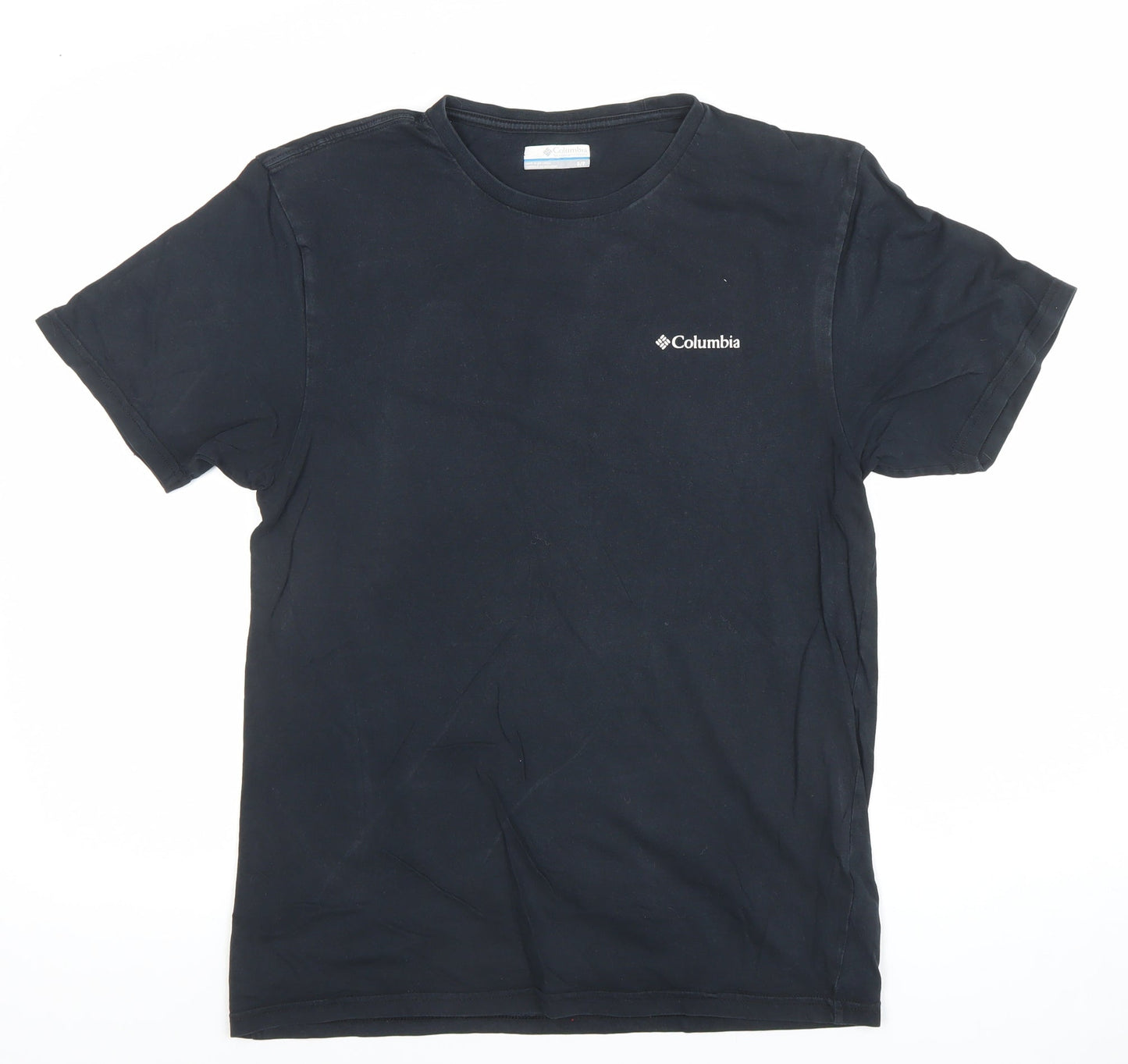 Mens UK Size S Columbia Black  Cotton T-Shirt