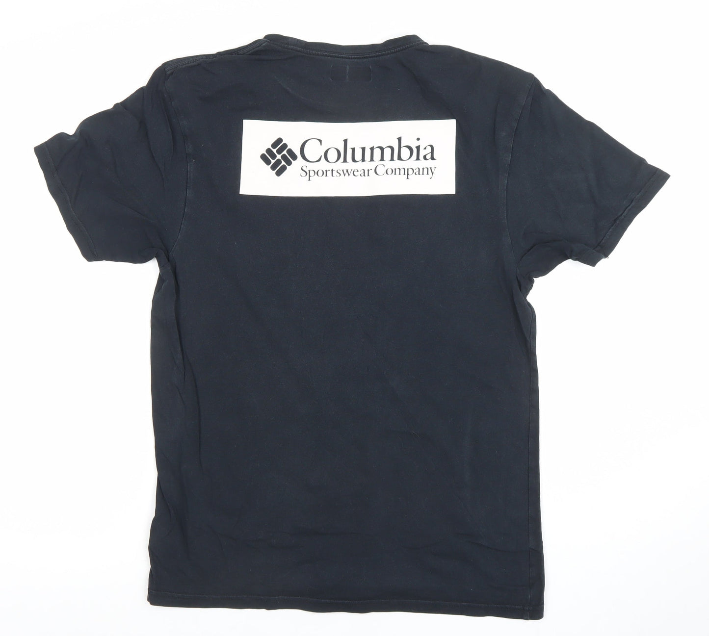 Mens UK Size S Columbia Black  Cotton T-Shirt