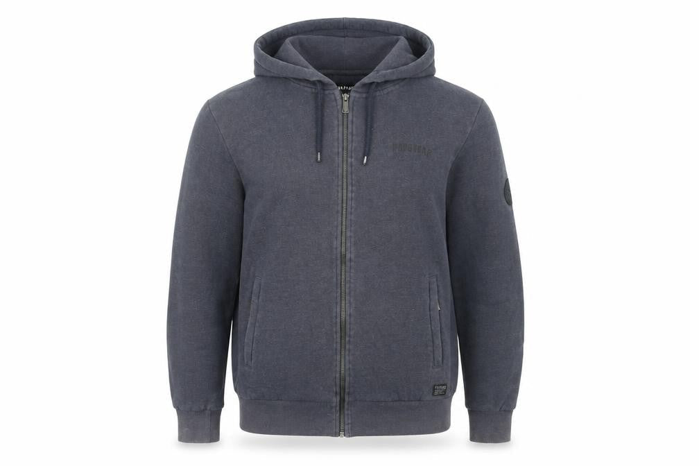 Mens UK M Regular Firetrap Blue Full Zip Hoodie