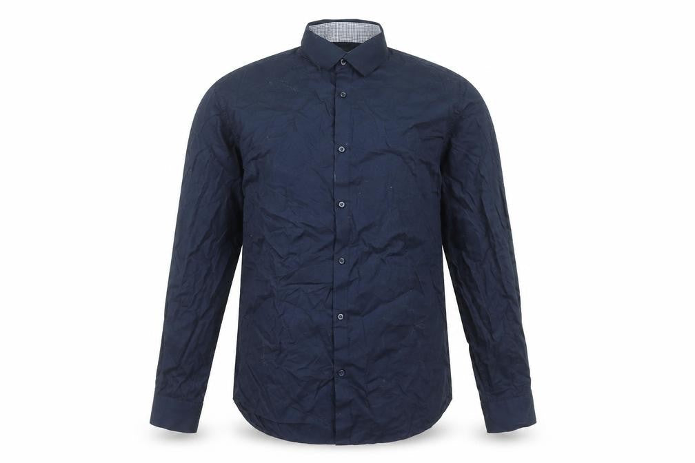 Selected Homme Men's Blue Slim Fit Long Sleeve Dress Shirt XL