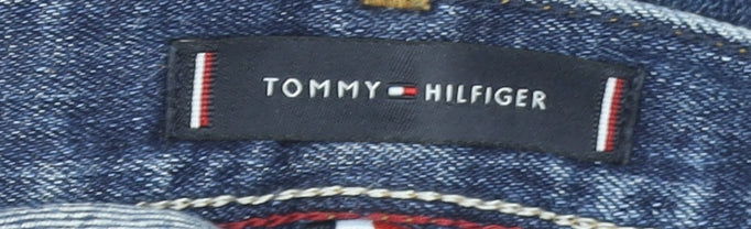 Tommy Hilfiger Men's Blue 40/30 Straight Fit Denim Jeans
