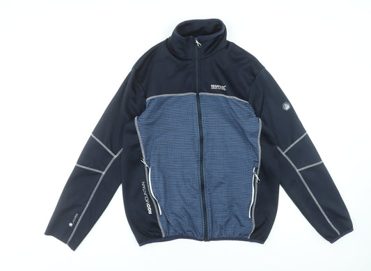 Regatta Men's Blue Softshell Zip Jacket L Windproof Outdoor