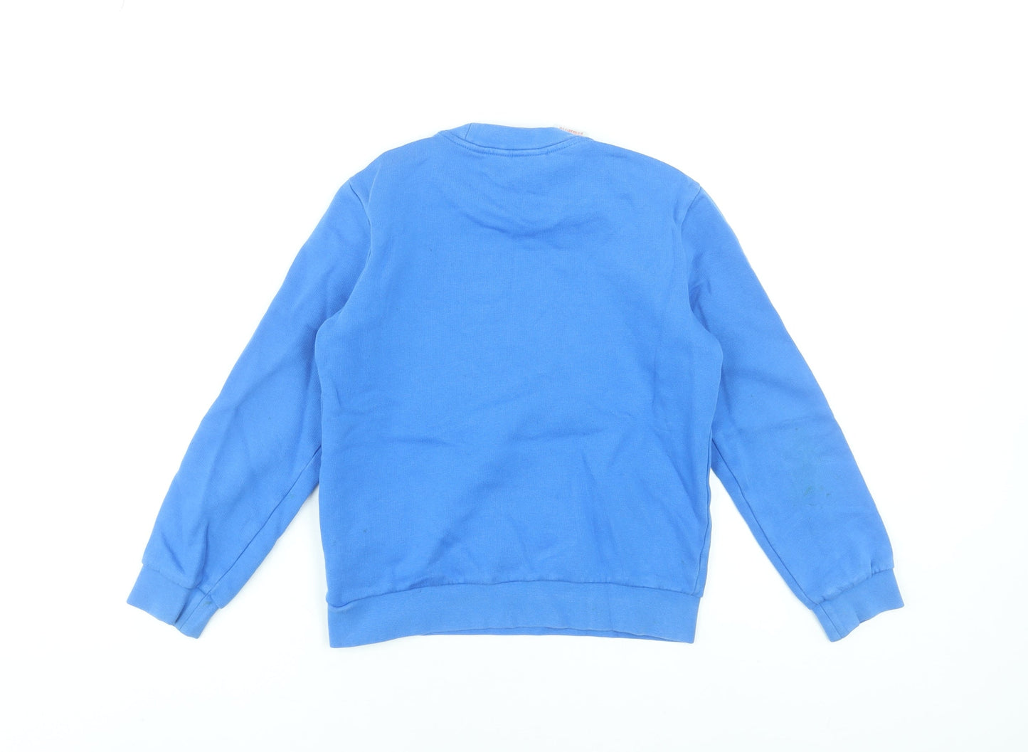 Adidas Boys Blue Crew Neck Pullover Sweatshirt Size 9-10 Years