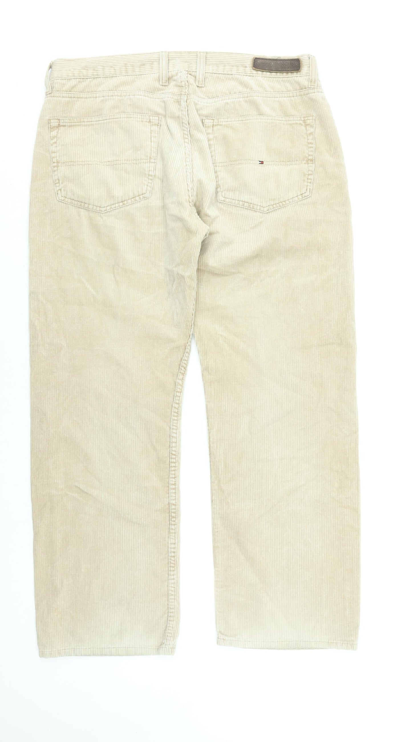 Tommy Hilfiger Men's Beige Corduroy Chino Trousers 36W 32L