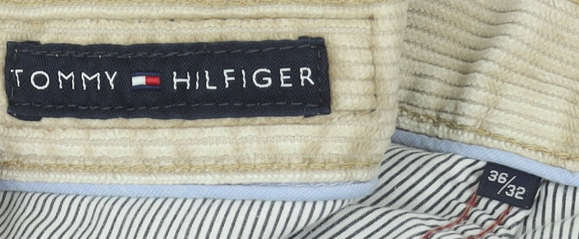 Tommy Hilfiger Men's Beige Corduroy Chino Trousers 36W 32L