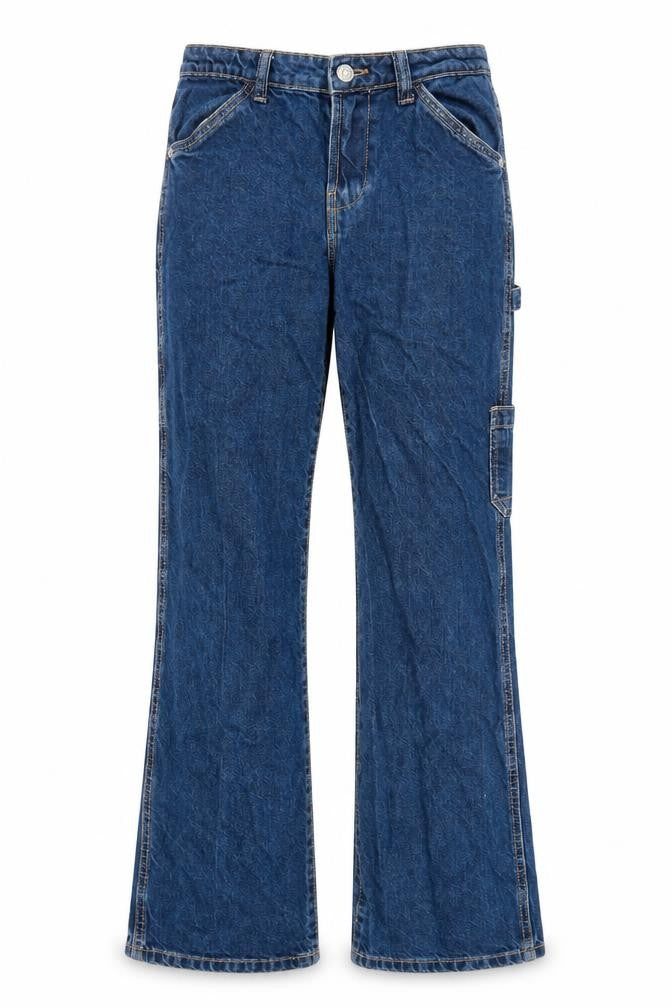 Zara Women Blue Straight Leg Denim Jeans Size 8
