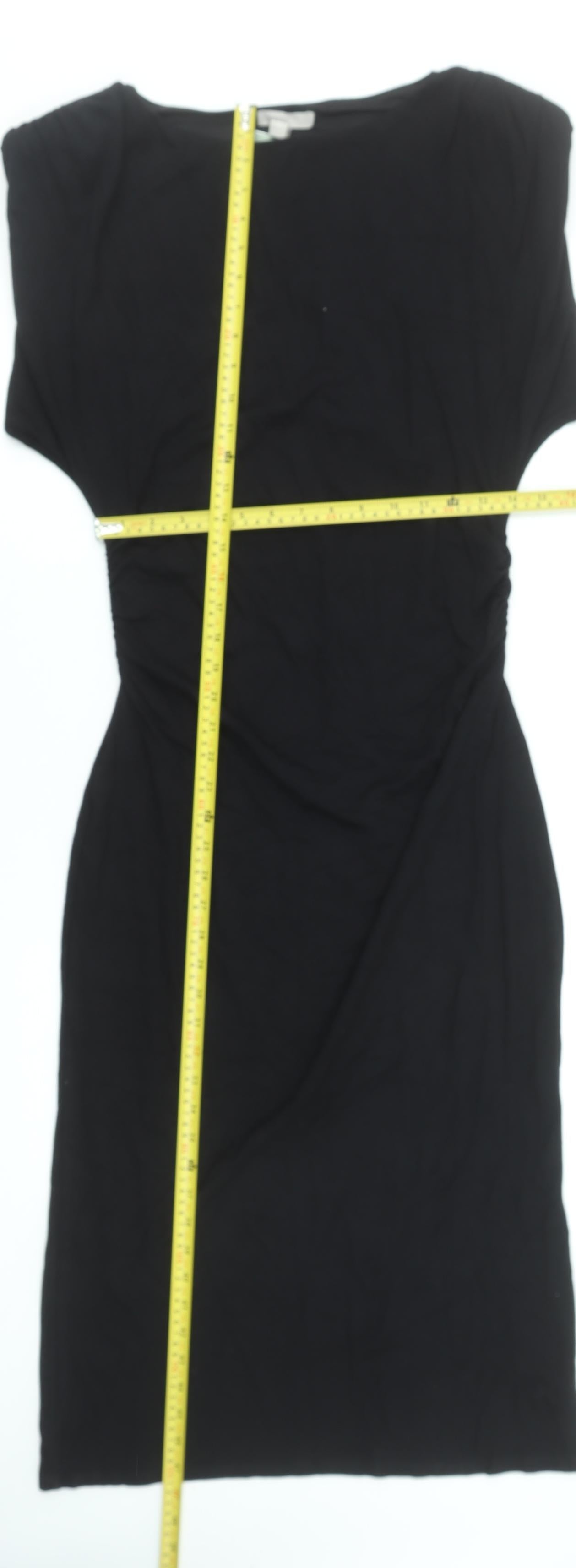 H&M Women’s Black Bodycon Knee Length Dress Size L Viscose Blend