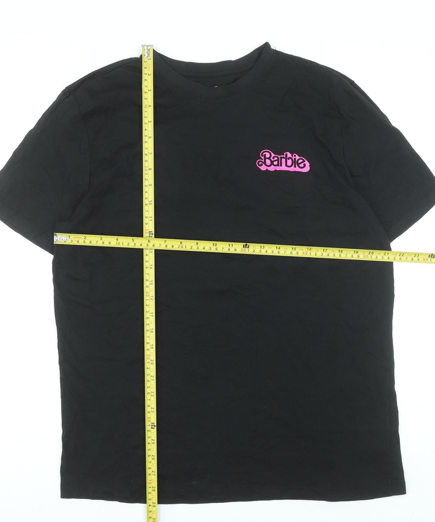 Barbie The Movie Women's Black Cotton T-Shirt Size L