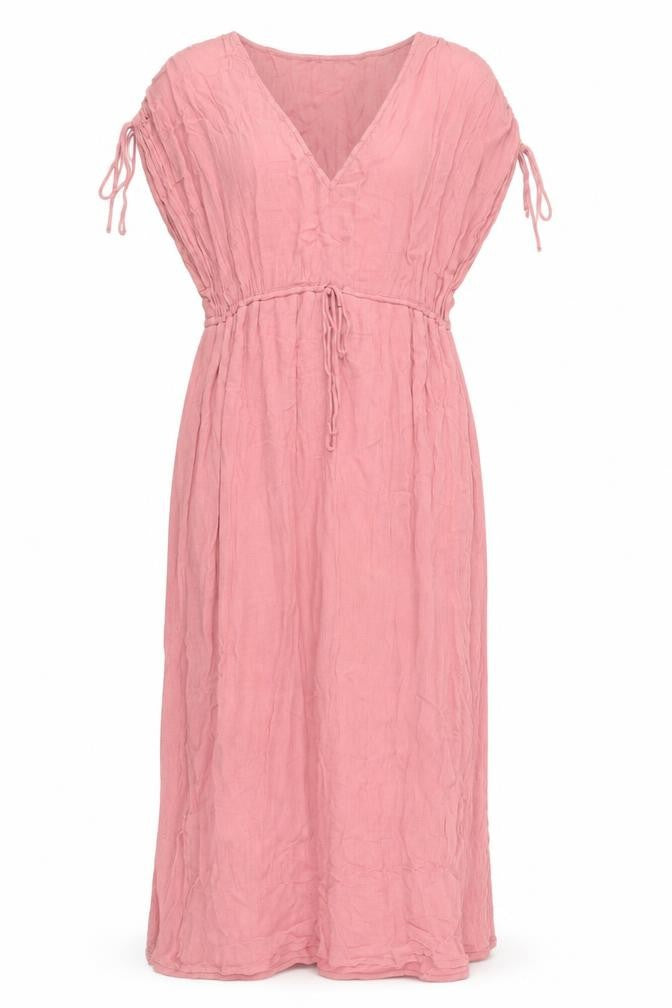 River Island Women’s Pink Viscose Midi Kaftan Dress Size 10