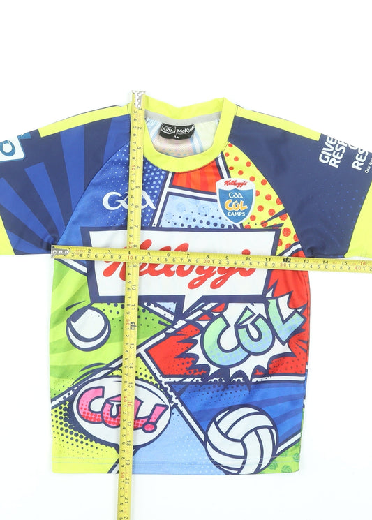 McKeever Boys Multicoloured Graphic GAA Cúl Camps Sports T-Shirt 4 Years