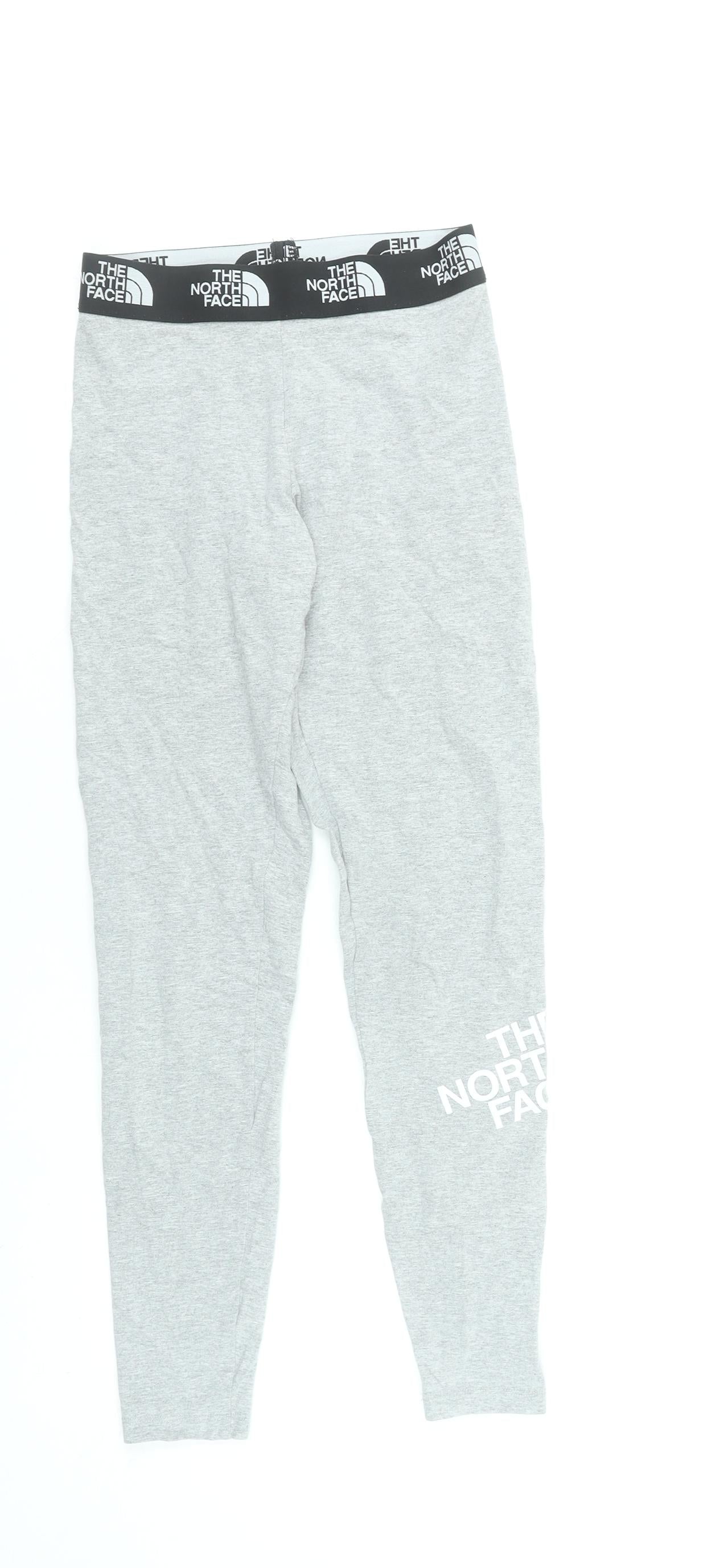 The North Face Womens Grey XS Leggings Cotton Blend Stretch Activewear