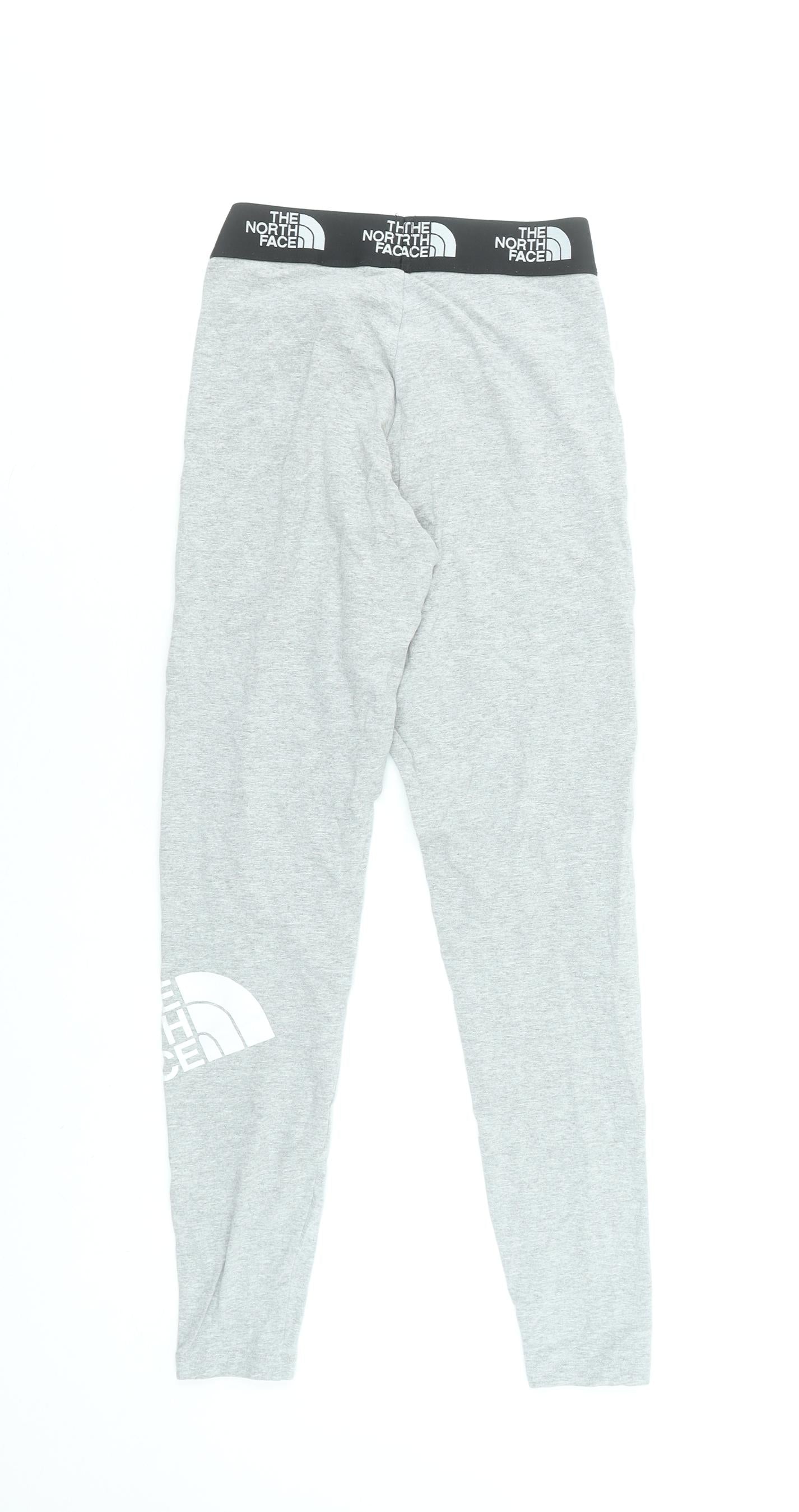 The North Face Womens Grey XS Leggings Cotton Blend Stretch Activewear