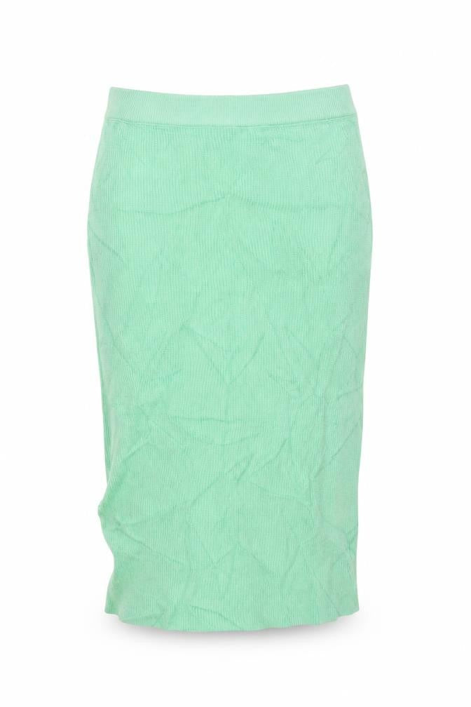 Marks and Spencer Women Green Knit Midi Pencil Skirt Size S