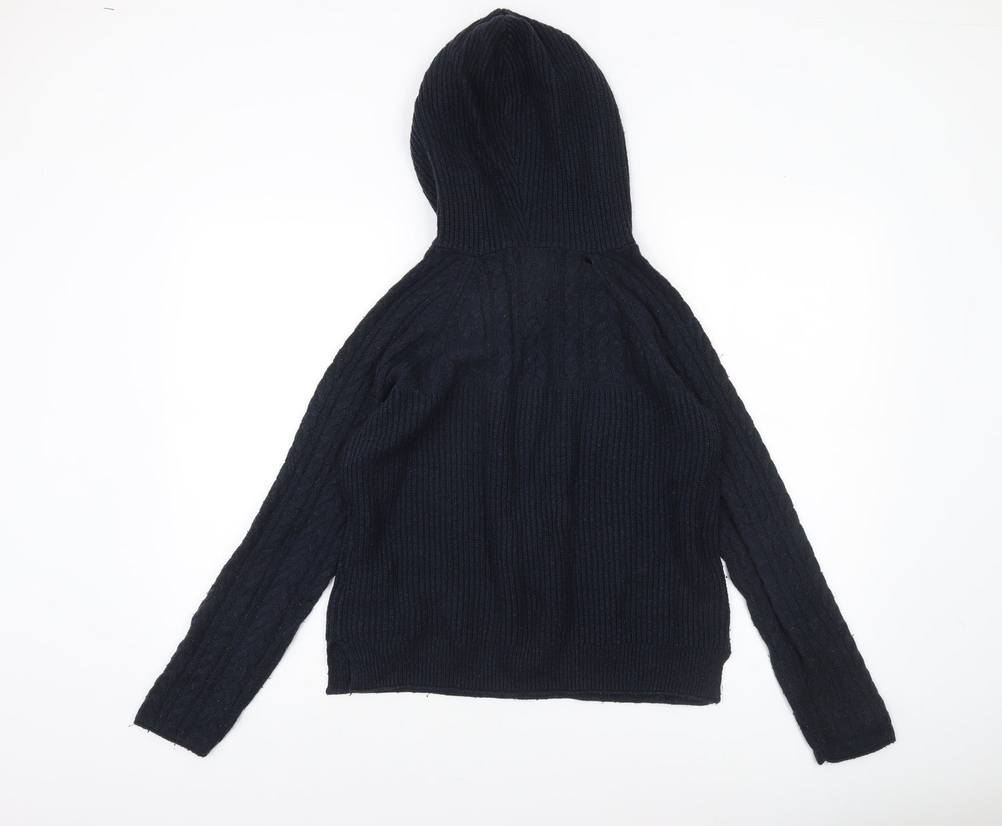 Womens UK M Regular Abercrombie & Fitch Black Pullover Cable-Knit
