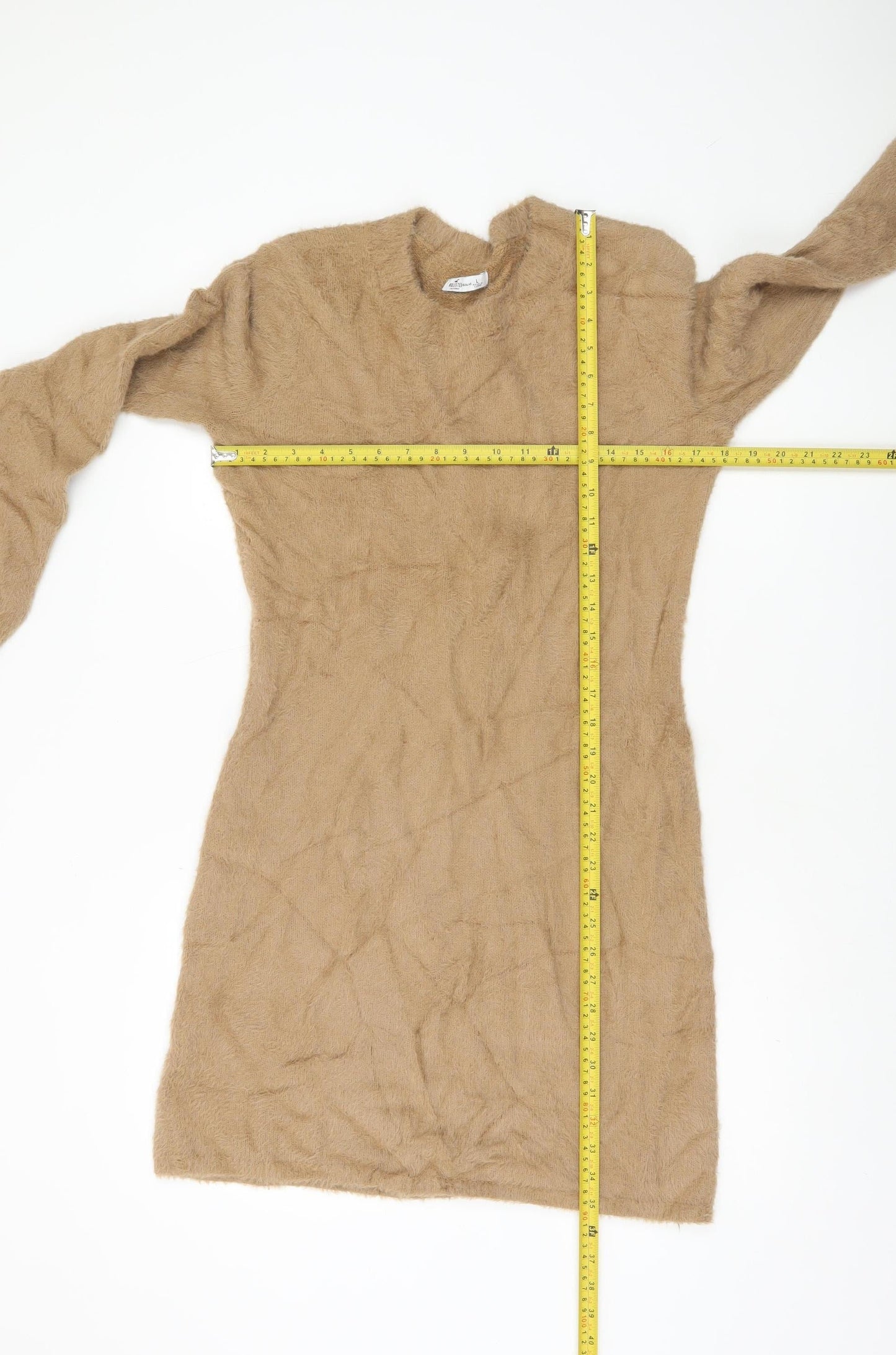 Hollister Women's Beige L Crew Neck Long Sleeve Pullover Jumper