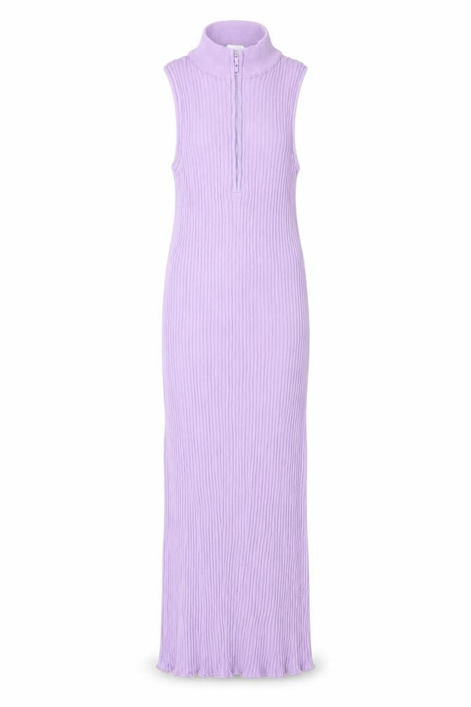 Zara Women Purple Ribbed Bodycon Midi Dress Size 12
