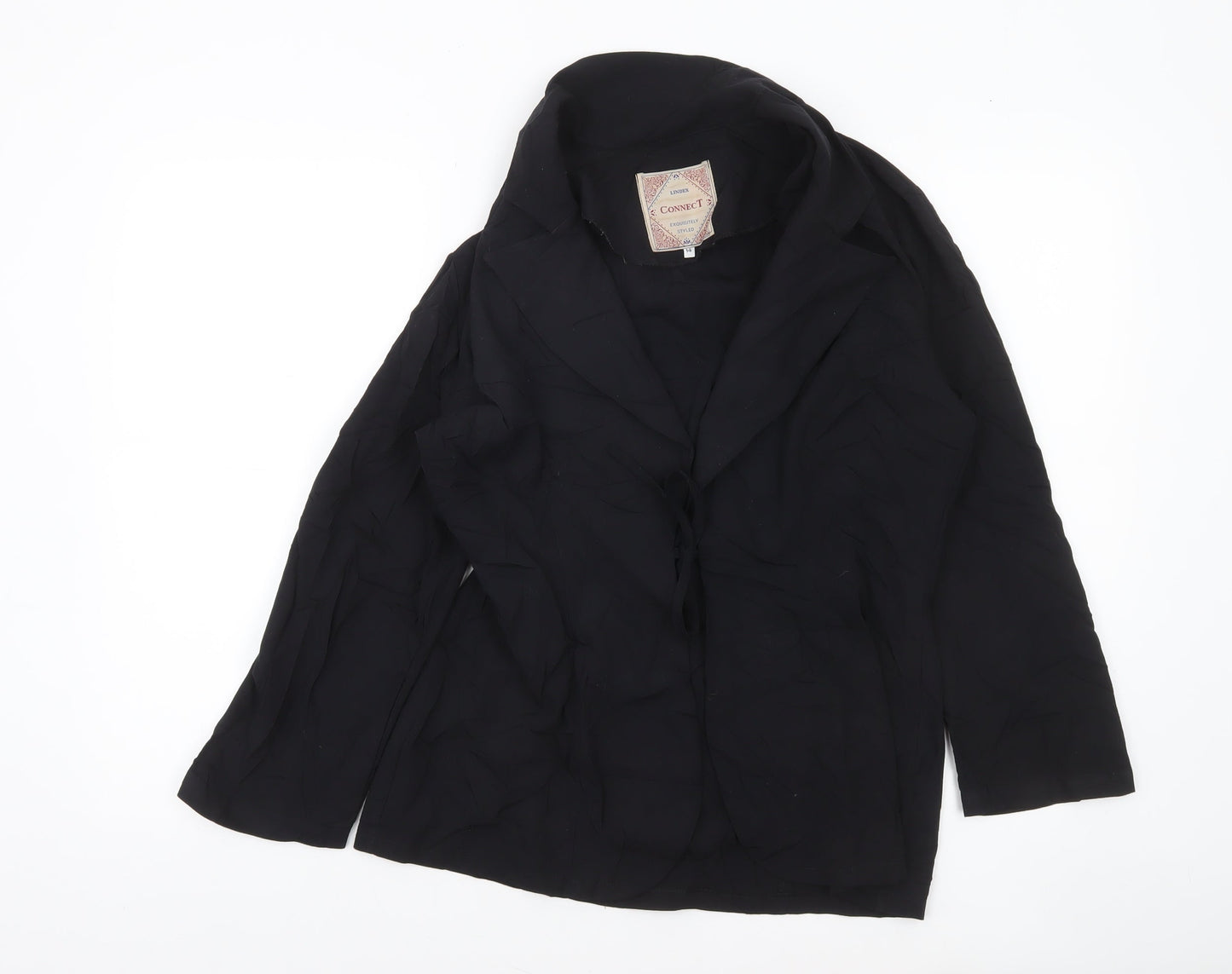 Lindex Women's Black Size 14 Single-Breasted Blazer Jacket