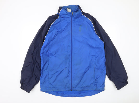 Nike Men’s Blue M Windbreaker Jacket Lightweight Zip Sports Coat