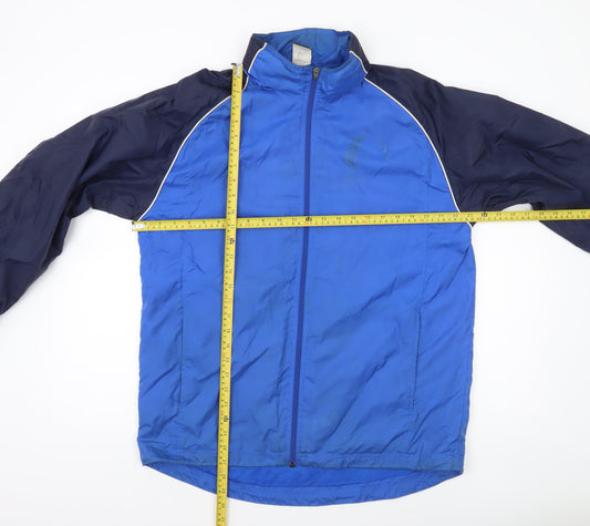 Nike Men’s Blue M Windbreaker Jacket Lightweight Zip Sports Coat