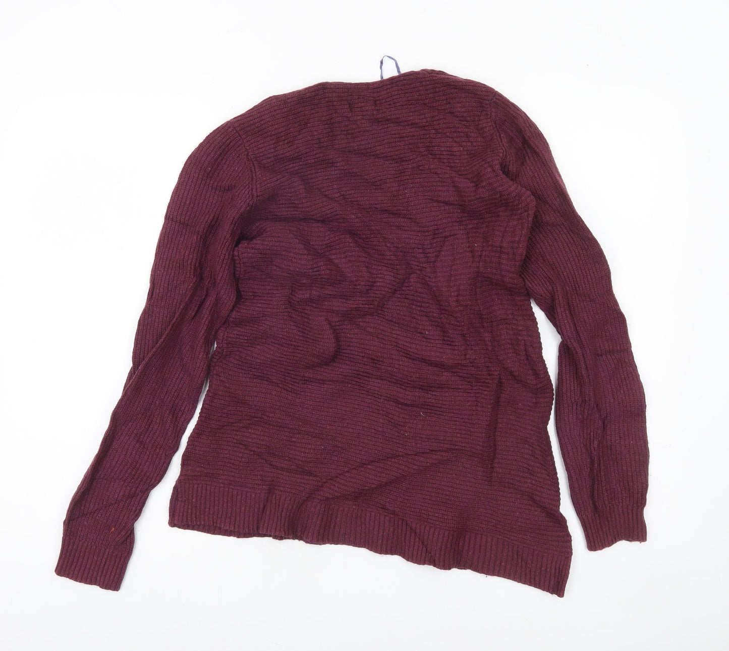 Womens UK 10 Regular Fat Face Purple Pullover Tight-Knit