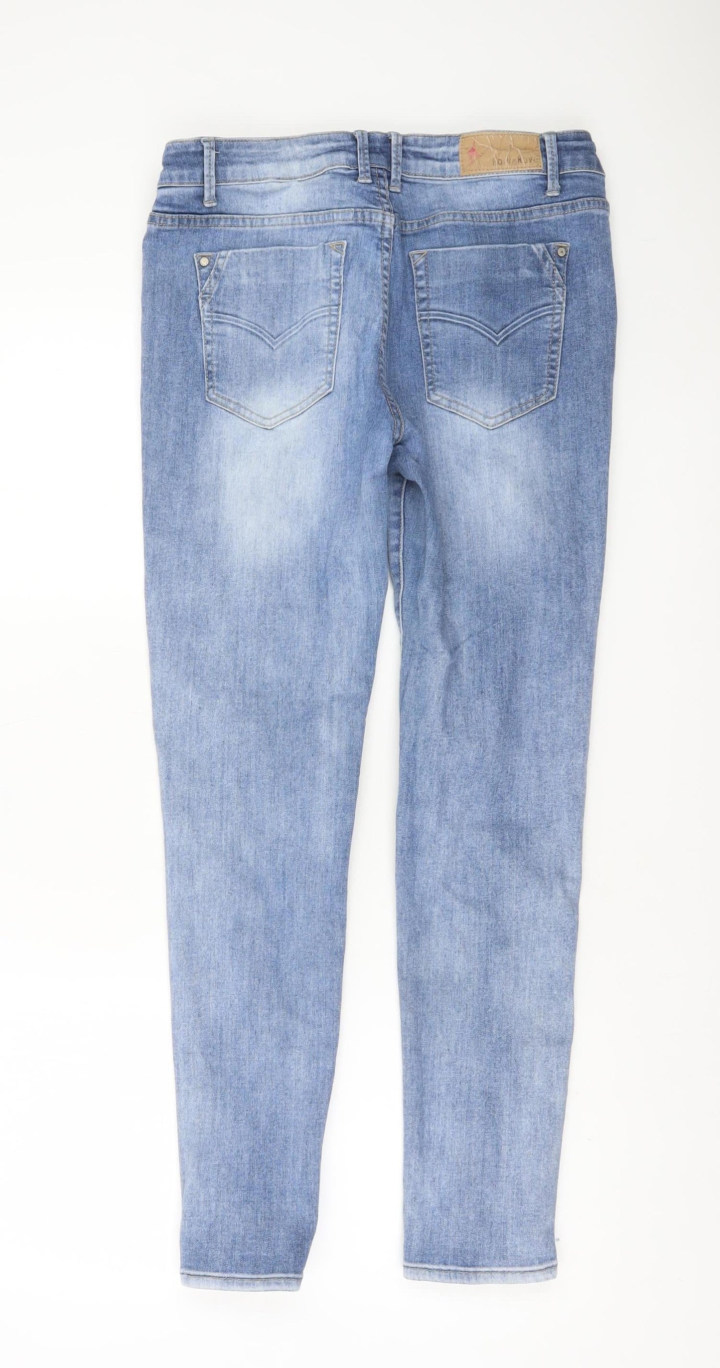 Rant & Rave Womens Blue Skinny Jeans Size 14 Regular Stretch Denim