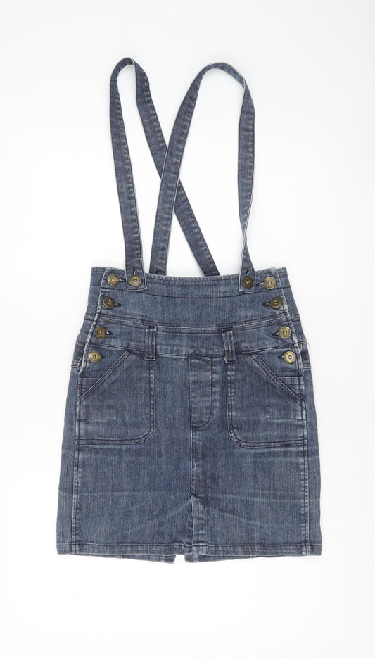 Denim Co Women’s Blue Denim A-Line Short Skirt Size 10