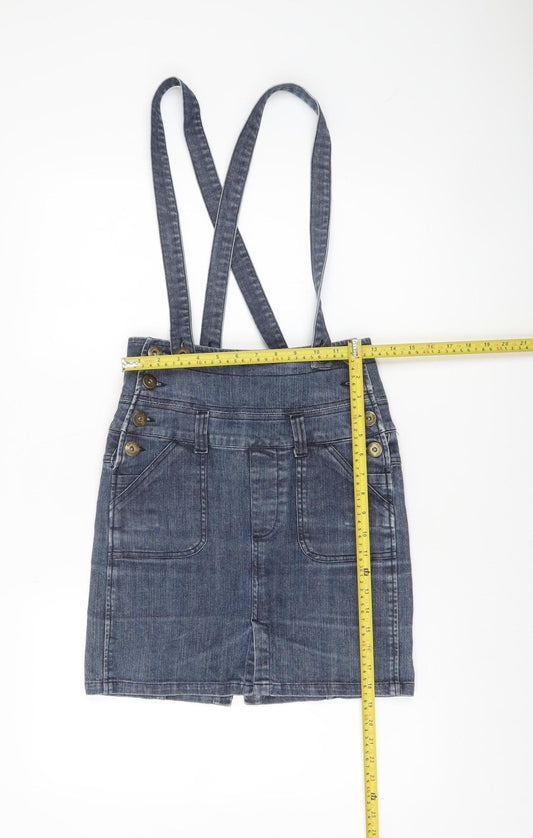 Denim Co Women’s Blue Denim A-Line Short Skirt Size 10