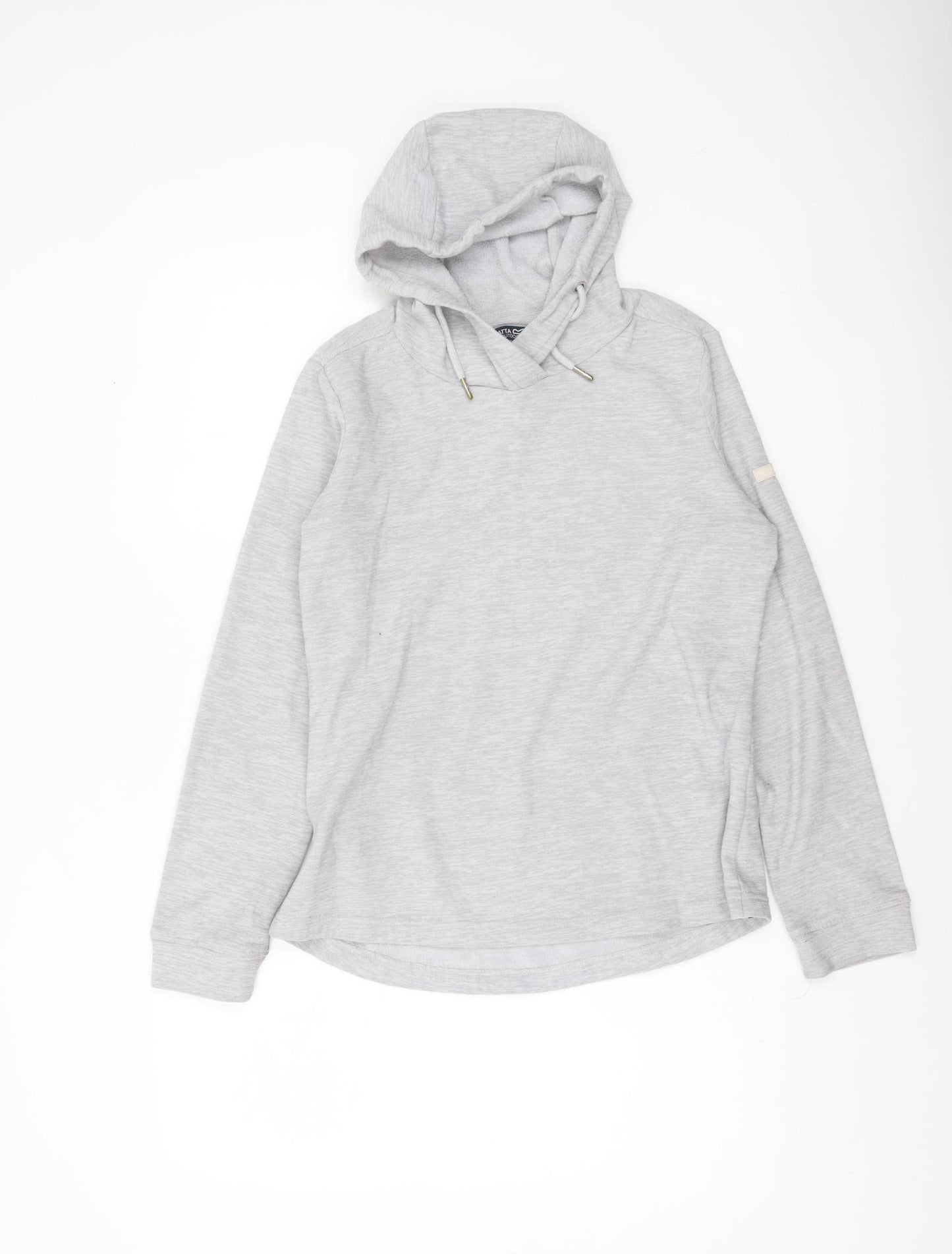 Womens UK 10 Regular Regatta Grey Pullover Hoodie