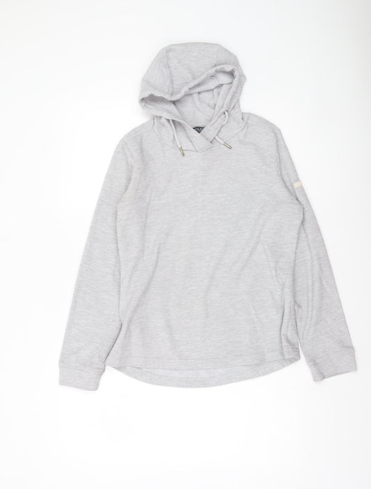 Womens UK 10 Regular Regatta Grey Pullover Hoodie