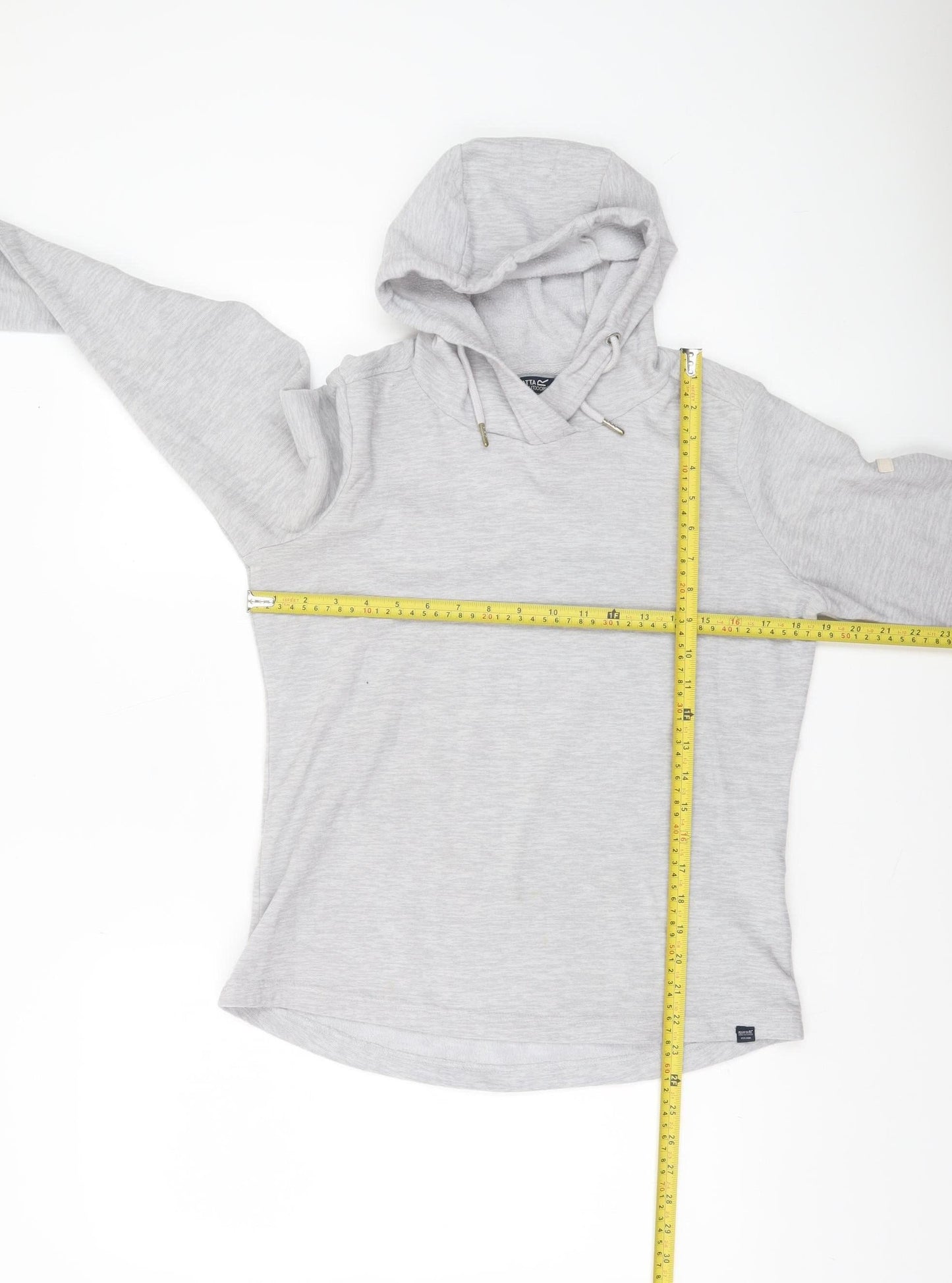 Womens UK 10 Regular Regatta Grey Pullover Hoodie
