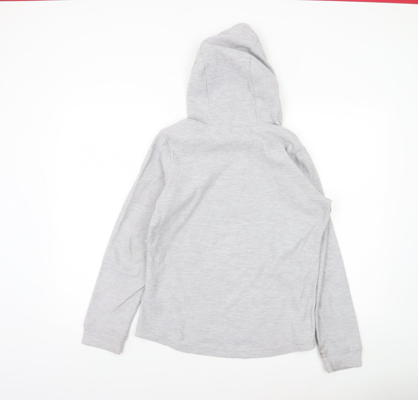 Womens UK 10 Regular Regatta Grey Pullover Hoodie