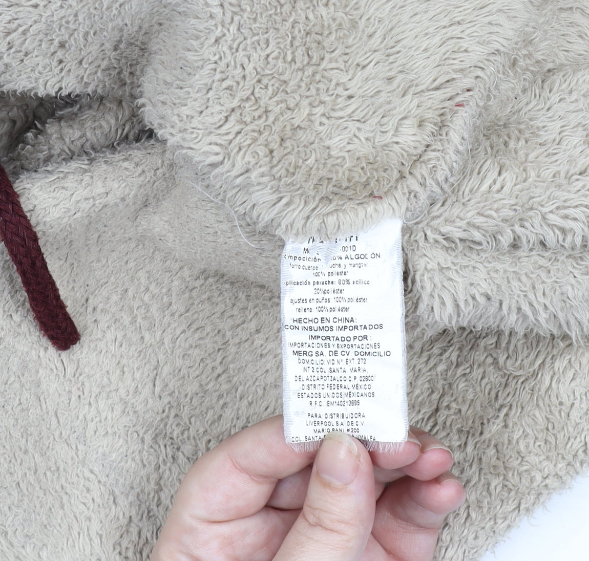 That's It! Women’s Red Hooded Parka Jacket L Faux Fur Winter Coat
