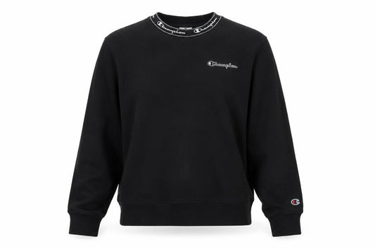 Womens UK XS Regular Champion Black Pullover Sweatshirt