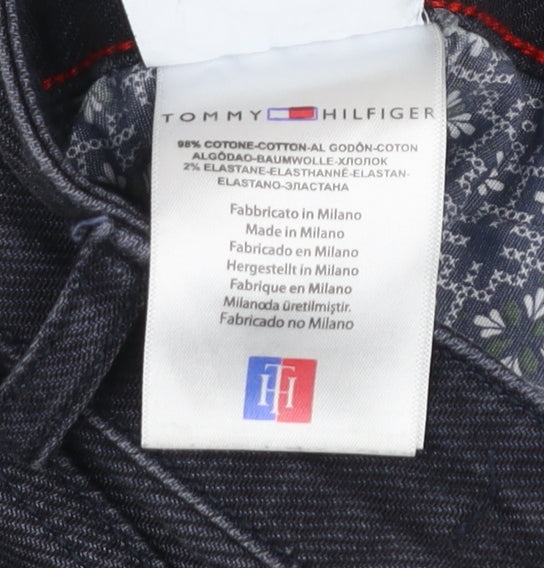 Tommy Hilfiger Men’s Blue Regular Fit Straight Jeans W33 L34 Denim